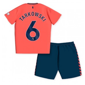 Everton James Tarkowski #6 Bortaställ Barn 2023-24 Kortärmad (+ Korta byxor)